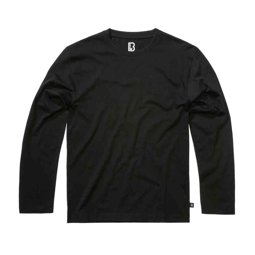 Brandit - Premium Lange ärmel top - Schwarz
